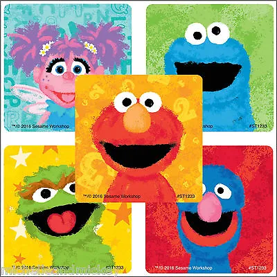 Sesame Street Stickers X 5 - Birthday Party - Elmo Big Bird Cookie Grover • $1.93