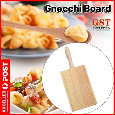 Gnocchi Board Pasta Maker Tray Home Made Rubberwood Italian Potato Dumpling Tool • $6.95
