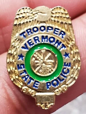 Vintage Vermont State Police Trooper Pin • $29.99