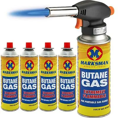 £18.95 • Buy Blow Torch Butane Flamethrower Burner Welding 4 Gas Auto Ignition Soldering Weed
