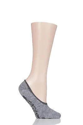 Falke Ladies Cosy Ballerina Slipper Socks & Carry Pouch Black Navy Grey - 1 Pair • £10.99