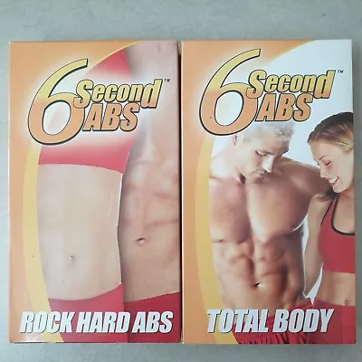 6 Second ABS VHS X 2 - Rock Hard ABS & Total Body • $13