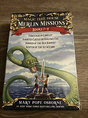 Magic Tree House Mary Pope Osborne Merlin Missions Books 1-4 Boxed Set Sealed • $13.99