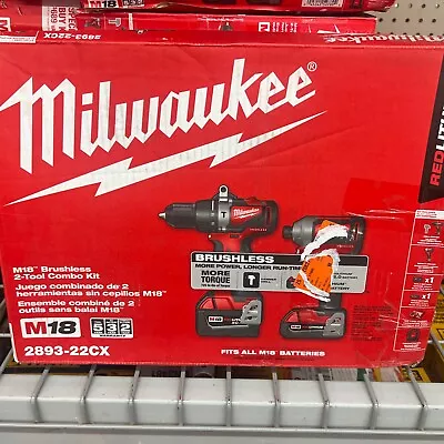 Milwaukee 2893-22CX M18 18-Volt 2-Tool 3-Speed Drill And Impact Driver Combo Kit • $199