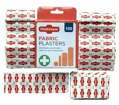 4 - 500 Assorted Fabric Plasters Breathable Flexible Adhesive First Aid Healing • £2.50