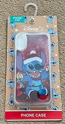 £8.95 • Buy Disney Lilo And Stitch Christmas Xmas Liquid Glitter IPhone X/XS Cover Case