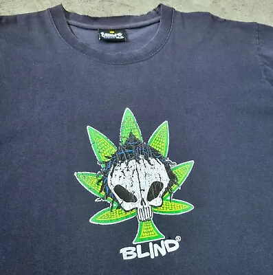Vintage Blind Skateboards Shirt L Skate World Industries Birdhouse Hook-Ups Weed • $169