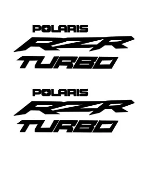 $9.55 • Buy RZR Stickers 2x (PAIR) Polaris RZR Turbo Vinyl Decal ***CUSTOM SIZES/COLORS***