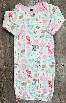 Baby Girl Clothes HB Preemie Newborn Forest Friends Sleep Gown • $11.99