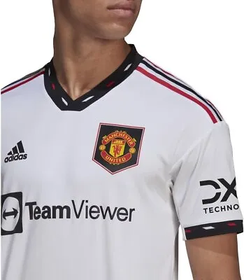 Adidas 22-23 Manchester United Authentic Away Soccer Mens Jersey • $69.99