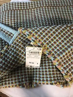 $45 • Buy Zara Home Collection 65x 40 Beach Bag Woven Multi Color Tote5