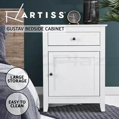 Artiss Bedside Table Drawers Side Table Storage Cabinet Large Nightstand White • $79.95