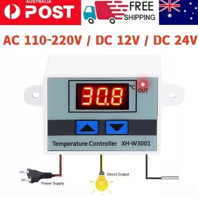 12V/24V/110-220V Digital LED Temperature Controller Thermostat Control Switch • $12.89