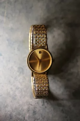 Vintage Movado Museum Womens Wrist Watch 87-25-832  Golden Case NO RESERVE • $20