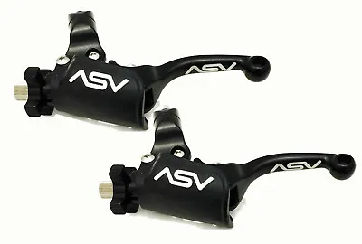 ASV Unbreakable F3 Black Shorty Clutch Brake Levers Dust Covers XR CRF 50 70 100 • $159.95