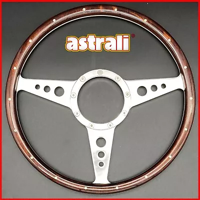 14  Inch Monza Classic Steering Wheel Wood Rim Astrali Fits Moto Lita Boss • $118.06