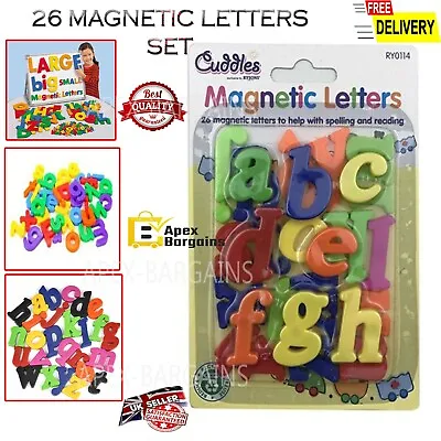 £2.65 • Buy 26pcs Kids Learning Teaching MAGNETIC Toy Letters Alphabets Fridge Magnets Toys.