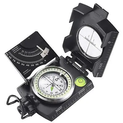 US Military Phosphorescent Lensatic Waterproof Hand Held Compasses With Bag • $22.90