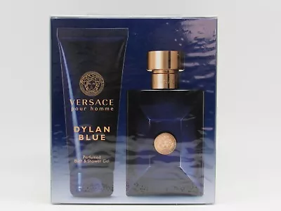 Versace Dylan Blue Travel Set (3.4 Oz EDT Cologne + 3.4 Oz Bath & Shower Gel) • $69.90