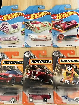 6 Assorted Hotwheels/Matchbox Vehicles • $0.99
