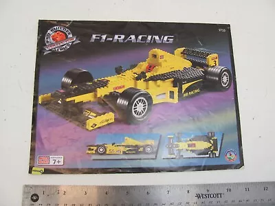 Mega Bloks F1 Racing Set 9755 INSTRUCTION (MANUAL ONLY) • $4.26