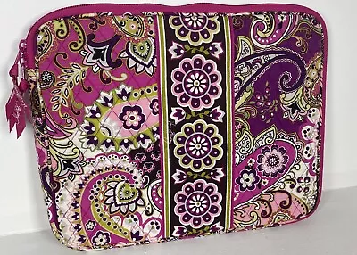 Vera Bradley Laptop Sleeve In Very Berry Paisley Pattern (14  X 11 ) • $14.99