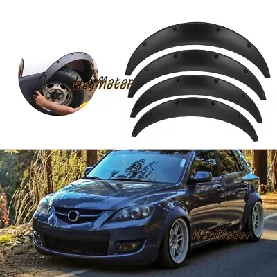 3.5  90mm 4PC Fender Flares Wide Body Kit Wheel Arch For Mazda 3 Mazda Speed3 • $62.99