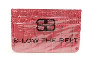 B-Low The Belt Red Croc Card Case New  • $9.29