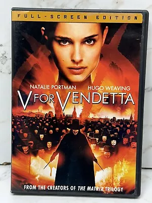 V For Vendetta - Full Screen Edition - DVD - Natalie Portman - EX/EX • $3.59