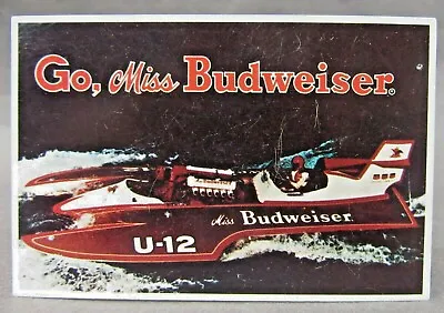 1976 MISS BUDWEISER U-12 Pocket Schedule Card Hydroplane Racing • $24.99