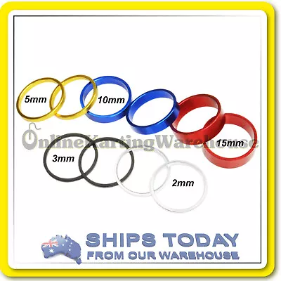 GO KART WHEEL HUB SPACERS 50mm AXLES 10pc SET BY KARTELLI 2mm 3mm 5mm 10mm 15mm • $54.95