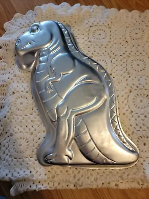 Vintage 1987 WILTON DINOSAUR  Partysaurus T-Rex Cake Pan #2105-1280 Baking Mold • $14.30