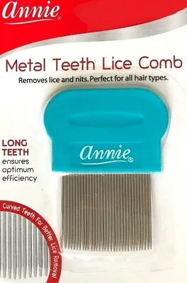 Annie Metal Teeth Lice Comb #337 With Free Shipping!! • $6.99