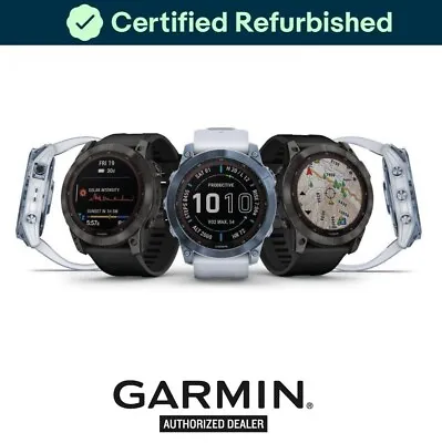 Garmin Fenix 7X Sapphire Solar Edition Smartwatch | Solar Charging Capabilities • $863.99