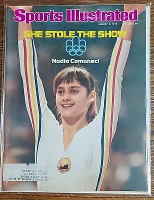 SPORTS ILLUSTRATED - August 2 1976 - Carded/Bagged Label - Nadia Comaneci • $15.95