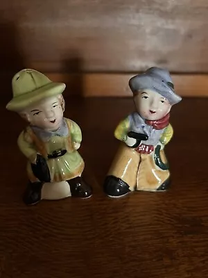 Vintage Salt And Pepper Shakers~Cowboy And Cowgirl • $8.99