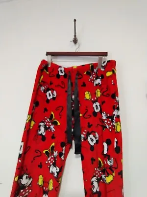 Disney Mickey/ Minnie Mouse Fleece Pajama Pants Size XL 16-18 • $10.99