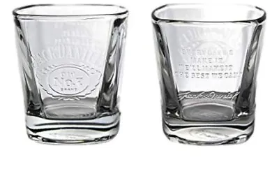 Set Of 2 Jack Daniels Tennessee No7 Whiskey Heavy Glasses Tumbler Brand New  • £10