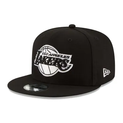 Los Angeles Lakers 9FIFTY Adjustable Cap - LA NBA New Era 950 Hat - Black • $34.99