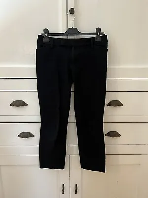 Gap Black Slim Cropped Trousers (Size 8R) (P111) • £2.99
