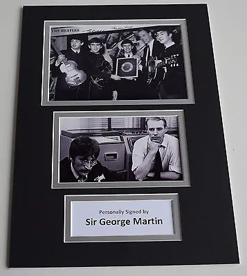 £124.99 • Buy George Martin Signed Autograph A4 Photo Mount Display Beatles Producer AFTAL