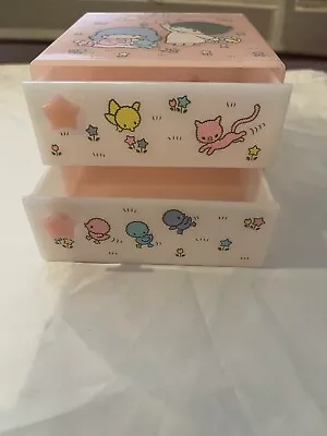 Vintage 1976 Sanrio Little Twin Stars 2 Drawer Trinket Box - Rare - Original • $96