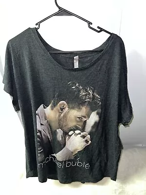 Michael Buble Next Level Apparel Black Concert T-shirt Women’s Size XXL • £19.27