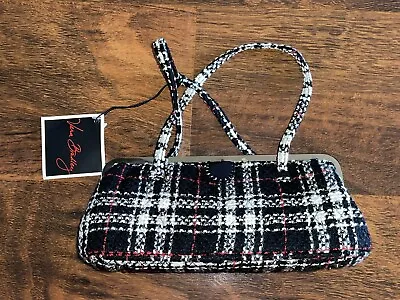 Vera Bradley Retired TWEED LITTLE FRAME BAG Clutch Purse Rectangular Plaid NWT • $56.50