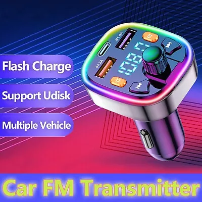 Wireless Bluetooth Car FM Transmitter Handsfree Kit MP3 Player Adapter Charger • $24.99