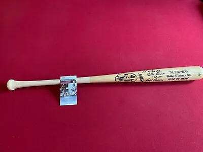 Branca / Thomson  Autographed  (JSA) Louisville Bat W/ Ins. (Scarce / Vintage)  • $150