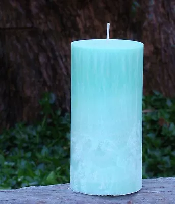 40hr Aqua Blue Green NAG CHAMPA INCENSE CANDLE Incense Sandalwood Patchouli Cinn • $6.43