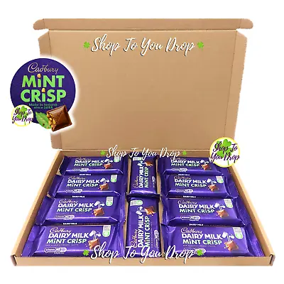 10 IRISH CADBURY MINT CRISP CHOCOLATE 54g BARS GIFT BOX Mothers Day Present🎁☘️ • £20.95