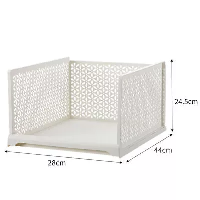 New White Wardrobe Drawer Units Organizer Clothes Closet Stackable Storage Boxes • £5.46