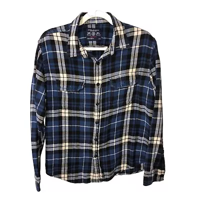 American Eagle Mens Size L Shirt Athletic Fit Flannel Button Front Shaket Plaid • $19.95